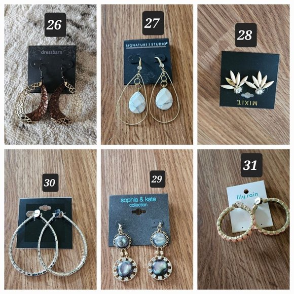 New Women's Earing pairs 26 latest MIX varieties High End Jewelry+ FREE Shipping - Picture 1 of 16